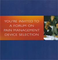 ANS forum on pain management device selection