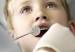 Boy having dental examination