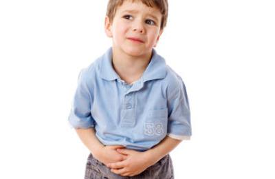 Little boy with stomach pain