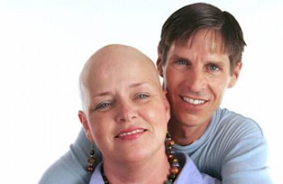 cancer patient with supporting partner