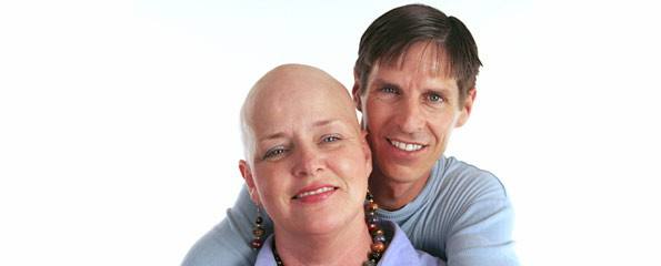 cancer patient with supporting partner