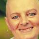 Bald woman - cancer survivor