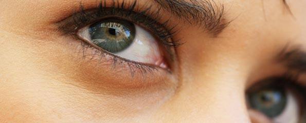 Close-up of woman's beautiful eyes